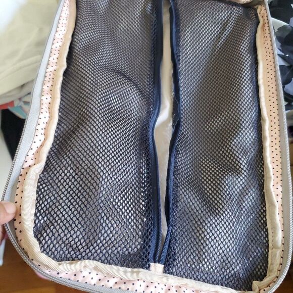 JuJuBe Be Right Back Multi-Function Diaper Backpack Floral Gray Multi Zip Pocket - Picture 15 of 16